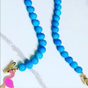 Iconic Blue Oribe Crystal Collar Necklace - NWT- Handmade